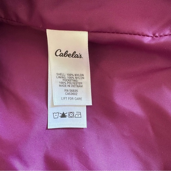 Cabela’s Women’s XL Purple Fleece-Lined Hooded Jacket Coat - Picture 12 of 15